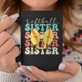 Softball Sister Vintage Sport Lover Sister Mothers Da Coffee Mug Funny Gifts