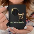 Solar Eclipse 2024 Chihuahua Wearing Glasses Coffee Mug Personalized Gifts