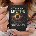Solar Eclipse Astronomy Twice In Lifetime 2024 Solar Eclipse Coffee Mug Unique Gifts