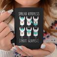 Spread Kindness Not Germs Llamastay With Face Mask Coffee Mug Unique Gifts