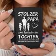 Stolzer Papa Zwei Töchter Idea Tassen Lustige Geschenke