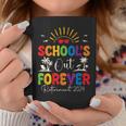 Summer Vacation Retro School's Out Forever Retirement 2024 Coffee Mug Unique Gifts