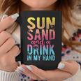 Sun Sand And A Drink In My Hand Bridesmaid Bachelorette Coffee Mug Unique Gifts