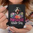 Sunset Retro Portuguese Water Dog Pet Paw Coffee Mug Unique Gifts