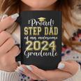 Super Proud Step Dad Of 2024 Graduate Awesome Family College Coffee Mug Funny Gifts
