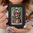 Tarot Card The Stoner Weed Lover Skeleton Cannabis 420 Coffee Mug Funny Gifts