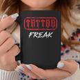 Tattoo Freak Estudio De Tatuajes Tatuado Entintado Sin Mangas Taza de café Regalos divertidos