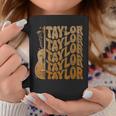Taylor First Name I Love Taylor Girl Groovy 80'S Vintage Coffee Mug Funny Gifts