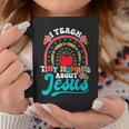 I Teach Tiny Humans About Jesus Christian Teacher Groovy Coffee Mug Unique Gifts