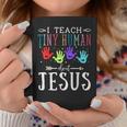 I Teach Tiny Humans About Jesus Teacher Sunday School Squad Coffee Mug Personalized Gifts