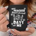 My Teacher Survived 101 Days Of Me School Dalmatian Dog Coffee Mug Unique Gifts