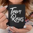 Team Reyes Last Name Of Reyes Family Cool Brush Style Coffee Mug Funny Gifts