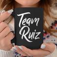 Team Ruiz Last Name Of Ruiz Family Cool Brush Style Coffee Mug Funny Gifts