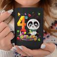 Tengo 4 Años Y Panda 4 Cumpleaños Taza de café Regalos divertidos