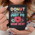 Testing Day Donut Stress Just Do Your Best Cute Teacher Coffee Mug Unique Gifts