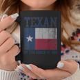 Texan By The Grace Of God Texas Vintage Distressed Retro Coffee Mug Unique Gifts