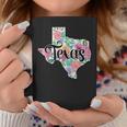 Texas Home State Pride Floral Vintage Texas Retro Flowers Coffee Mug Unique Gifts