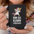 With Text 'Bin Da Kann Losgehen' Tassen Lustige Geschenke