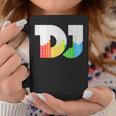 Texto De Dj Con Ecualizador De Coloración Led Para Discjockey Dj Taza de café Regalos divertidos