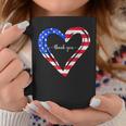 Thank You For Your Services Patriotic Heart Veterans Day Coffee Mug Unique Gifts
