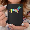 Tie Dye Dog Hippie Dachshund Retro Coffee Mug Unique Gifts