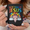 Today Not Jesus Satan Goat Satanic Rainbow Satanism Coffee Mug Unique Gifts