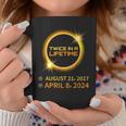 Total Solar Eclipse 2024 April 8 America Totality Spring Coffee Mug Unique Gifts