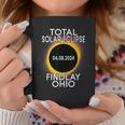 Total Solar Eclipse 2024 Findlay Ohio Sun Moon Totality Coffee Mug Unique Gifts