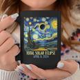 Total Solar Eclipse 2024 Starry Night Totality Van Gogh Coffee Mug Unique Gifts