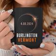 Total Solar Eclipse 2024 Totality Burlington Vermont Coffee Mug Unique Gifts