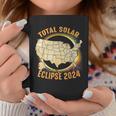 Total Solar Eclipse 2024 Totality Us Map Colorful Coffee Mug Unique Gifts