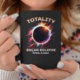 Totality Solar Eclipse April 8 2024 Event Souvenir Graphic Coffee Mug Personalized Gifts