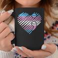 Transgender Heart Pride Flag Lgbtq Inspirational Lgbt Coffee Mug Unique Gifts