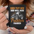 Trecker Der Tut Nix Der Will Nur Traktor Fahren Men's Black Tassen Lustige Geschenke