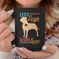 Tripod Dog Lover Dog Mom Dog Mama Less Legs More Loves Coffee Mug Funny Gifts