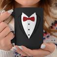 Tuxedo With Red Bow Tie Printed Suit Coffee Mug Unique Gifts