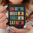 Un Deux Trois Cat Vintage French Joke Cat Lovers Coffee Mug Unique Gifts