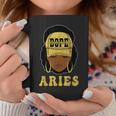 Unapologetically Dope Aries Queen Black Zodiac Coffee Mug Funny Gifts