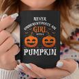 Never Underestimate A Girl With A Pumpkin Present Coffee Mug Personalized Gifts