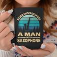 Never Underestimate A Man With Saxophone Musician Coffee Mug Personalized Gifts