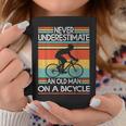 Never Underestimate An Old Man On A Bicycle Bike Coffee Mug Personalized Gifts