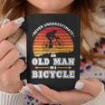 Never Underestimate An Old Man On A Bicycle Retired Cyclist Coffee Mug Unique Gifts