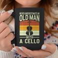 Never Underestimate An Old Man With Cello Musician Cellist Coffee Mug Funny Gifts