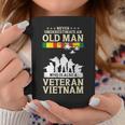 Never Underestimate An Old Man Vietnam Veteran Flag Retired Coffee Mug Funny Gifts