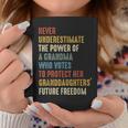 Never Underestimate The Power Of A Grandma Who Votes Coffee Mug Funny Gifts