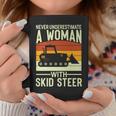 Never Underestimate A Woman With A Skid Sr Construction Coffee Mug Personalized Gifts