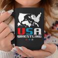 Usa Wrestling Independence Day American Flag Wrestler Sports Coffee Mug Unique Gifts