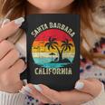 Vacaciones Familiaresintage Retro California Santa Barbara Beach Taza de café Regalos divertidos