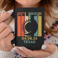 Vintage America Total Solar Eclipse 040824 Texas 2024 Coffee Mug Personalized Gifts