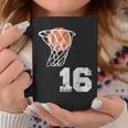 Vintage Basketball Jersey Number 16 Player Number Coffee Mug Unique Gifts